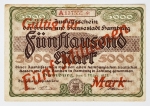 Numismática Alemanha - Cédula do Pós Guerra e Inflacionário. Fez parte de importante coleção europeia.
Vale ressaltar que será apregoada individualmente. Não catalogamos as peças mas aconselhamos para maiores informações Deutsches Notgeld de Anton Geiger, 1918-21 e 1914-15 de Hans Jurg
Grande oportunidade para possibilidade de peças inéditas, raras e belas. Aconselhamos análise apurada!!
5.000 Marcos para 5 milhões - Hamburgo, 1923