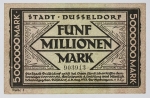 Numismática Alemanha - Cédula do Pós Guerra e Inflacionário. Fez parte de importante coleção europeia.
Vale ressaltar que será apregoada individualmente. Não catalogamos as peças mas aconselhamos para maiores informações Deutsches Notgeld de Anton Geiger, 1918-21 e 1914-15 de Hans Jurg
Grande oportunidade para possibilidade de peças inéditas, raras e belas. Aconselhamos análise apurada!!
5 Milhões de Marcos, linda peça, 1923