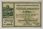 Numismática Alemanha - Cédula do Pós Guerra e Inflacionário. Fez parte de importante coleção europeia.
Vale ressaltar que será apregoada individualmente. Não catalogamos as peças mas aconselhamos para maiores informações Deutsches Notgeld de Anton Geiger, 1918-21 e 1914-15 de Hans Jurg
Grande oportunidade para possibilidade de peças inéditas, raras e belas. Aconselhamos análise apurada!!
500 Milhões - Kelheim - 1923