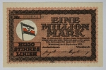 Numismática Alemanha - Cédula do Pós Guerra e Inflacionário. Fez parte de importante coleção europeia.
Vale ressaltar que será apregoada individualmente. Não catalogamos as peças mas aconselhamos para maiores informações Deutsches Notgeld de Anton Geiger, 1918-21 e 1914-15 de Hans Jurg
Grande oportunidade para possibilidade de peças inéditas, raras e belas. Aconselhamos análise apurada!!
1 Milhão de Marcos - 1923, Hamburgo