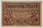 Numismática Alemanha - Cédula do Pós Guerra e Inflacionário. Fez parte de importante coleção europeia.
Vale ressaltar que será apregoada individualmente. Não catalogamos as peças mas aconselhamos para maiores informações Deutsches Notgeld de Anton Geiger, 1918-21 e 1914-15 de Hans Jurg
Grande oportunidade para possibilidade de peças inéditas, raras e belas. Aconselhamos análise apurada!!
20 Marcos, Berlin - 1918 - Linda peça, perfeita