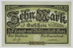 Numismática Alemanha - Cédula do Pós Guerra e Inflacionário. Fez parte de importante coleção europeia.
Vale ressaltar que será apregoada individualmente. Não catalogamos as peças mas aconselhamos para maiores informações Deutsches Notgeld de Anton Geiger, 1918-21 e 1914-15 de Hans Jurg
Grande oportunidade para possibilidade de peças inéditas, raras e belas. Aconselhamos análise apurada!!
10 Marcos, 1919 - Gera - Perfeita