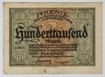 Numismática Alemanha - Cédula do Pós Guerra e Inflacionário. Fez parte de importante coleção europeia.
Vale ressaltar que será apregoada individualmente. Não catalogamos as peças mas aconselhamos para maiores informações Deutsches Notgeld de Anton Geiger, 1918-21 e 1914-15 de Hans Jurg
Grande oportunidade para possibilidade de peças inéditas, raras e belas. Aconselhamos análise apurada!!
100.000 Marcos - Düsseldorf Phoenix