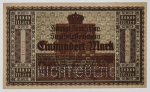 Numismática Alemanha - Cédula do Pós Guerra e Inflacionário. Fez parte de importante coleção europeia.
Vale ressaltar que será apregoada individualmente. Não catalogamos as peças mas aconselhamos para maiores informações Deutsches Notgeld de Anton Geiger, 1918-21 e 1914-15 de Hans Jurg
Grande oportunidade para possibilidade de peças inéditas, raras e belas. Aconselhamos análise apurada!!
100 Marcos - Braunsweig - `Nicht Gültig`, `Não válida` - Brunswick