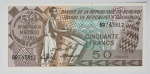 Burundi - 50 Francos, 1993 - Flor de estampa