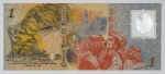 Numismática Kuwait - One Dinar - Polímero, linda peça comemorativa - 1993 - PCS1