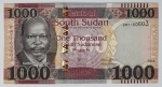 Sudão do Sul - 1000 Sudanese Pounds - 2021 - Flor