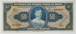 Numismática Brasil - 50 Cruzeiros - Autografado, C024 - 1943 - Excelente estado, série 215