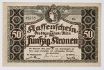 Áustria - 50 Kronen, Viena - 1918 - Flor de estampa
