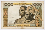 África - West African States - 1000 Francs - 1959-65 - P.103 - Costa do Marfim