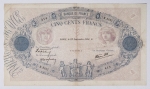 França - 500 Francos, 1938 - Uma das maiores cédulas francesas com 24,5x14cm - Sem furos de alfinetes - P 88 