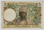 África Ocidental - 5 Francos, África Francesa - Alta cotação - P 21