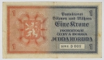Bohemia e Morávia - Protetorado - 1 Krone - Jedna Koruna, 1940 - República Checa - II Guerra