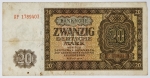 Alemanha - Pós Guerra - 20 Deutsche Mark, 1948