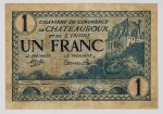 França - Notgeld - 1 Franc - Chateaurox, 1920 - Peça rara