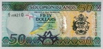 Ilhas Salomão - 50 Dollars - Flor de estampa - Linda cédula - P.35