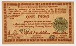 Filipinas - One Peso emergencial, 1944 - Para circular na ocupação - Perfeita