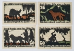 Alemanha - Notgeld - Conjunto proveniente de magnífica coleção europeia não tropicalizadas - Peças selecionadas - 4 peças