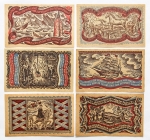 Alemanha - Notgeld - Conjunto proveniente de magnífica coleção europeia não tropicalizadas - Peças selecionadas - 6 peças - Oldenburg, papel especial