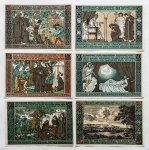 Alemanha - Notgeld - Conjunto proveniente de magnífica coleção europeia não tropicalizadas - Peças selecionadas - Lindo conjunto com 6 peças