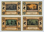 Alemanha - Notgeld - Conjunto proveniente de magnífica coleção europeia não tropicalizadas - Peças selecionadas - Stützerbach - 4 lindas peças