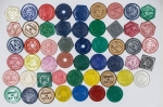 Numismática Brasil - Fichas de ônibus - Miscelânea com mais de 50 peças