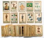 Estampas Eucalol - Escotismo - Séries de 1 a 12, sendo a 9 e a 12 com 12 estampas (duplas) com um total de 84 estampas - Série completa, estimado conjunto - Oportunidade!