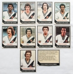 Figurinhas - Cards Ping-Pong - Estimadas peças do futebol brasileiro - Grande procura e cotação crescente - 65x90mm - Final dos anos 70-1979 até 1980 - Peças já com mais de 50 anos!! Oportunidade. Atenção, aconselhamos análise apurada. C.R. Vasco da Gama - 10 peças