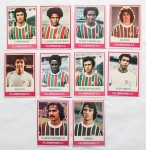 Figurinhas - Cards Ping-Pong - Estimadas peças do futebol brasileiro - Grande procura e cotação crescente - 65x90mm - Final dos anos 70-1979 até 1980 - Peças já com mais de 50 anos!! Oportunidade. Atenção, aconselhamos análise apurada. Fluminense F.C. - 10 PEÇAS
