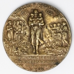 Numismática Brasil - Medalha Professor Fernando Magalhães do mestre Girardet - 45mm e 51,4g - 7-04-1936 - K. Prober omisso em bronze.