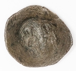 Numismática Império Bizantino - Século 5/6 a 12 - Trachy coin - Adquirida em leilão na Slovenia - Oportunidade ainda por ser devidamente estudada e classificada - 28mm, 3,7g