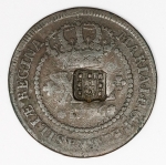 Numismática Brasil - XL Réis, 1796 com carimbo de escudete