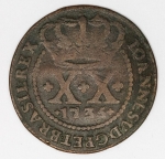 Numismática Brasil - XX Réis, 17,5 - 2º tipo - Data entre cruzetas