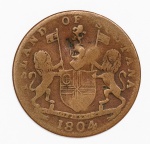 Numismática Sumatra Keping, 1804 (1219)