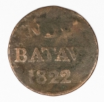 Numismática 1/2 S - Índias Holandesas, 1822