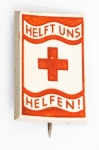 Militaria Alemanha - II Guerra - O partido nazista promoveu uma grande arrecadação de fundos antes e durante a guerra com a venda de pins, pendentes, tinnies, badges e etc - Todos colecionáveis para incentivar a compra constante. Adquirimos em Ciney, Bélgica, feira de militaria, uma grande coleção desses itens, todos originais, muitos catalogados no livro Donation Badges, Pins & Pendants of the Third Reich de Joseph Cassidy & Christopher Alexander. Oportunidade para colecionador avançado 
Item não promove ou glorifica violência ou intolerância racial. Está à venda apenas para fins de preservação da memória histórica. Organização do leilão não faz apologia a quaisquer movimentos políticos ou ideológicos, e repudia qualquer ideologia de cunho racista. Catalogado pág 59 - Pin - DRK 35-1 - 25x16mm - `Ajude-nos a ajudar` (raro)
