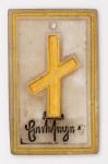 Militaria Alemanha - II Guerra - O partido nazista promoveu uma grande arrecadação de fundos antes e durante a guerra com a venda de pins, pendentes, tinnies, badges e etc - Todos colecionáveis para incentivar a compra constante. Adquirimos em Ciney, Bélgica, feira de militaria, uma grande coleção desses itens, todos originais, muitos catalogados no livro Donation Badges, Pins & Pendants of the Third Reich de Joseph Cassidy & Christopher Alexander. Oportunidade para colecionador avançado 
Item não promove ou glorifica violência ou intolerância racial. Está à venda apenas para fins de preservação da memória histórica. Organização do leilão não faz apologia a quaisquer movimentos políticos ou ideológicos, e repudia qualquer ideologia de cunho racista. Erntsegen - Benção da Colheita, 40-2 - 33x20mm - Pág 17