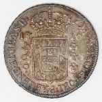 Numismática Brasil - 960 Réis, 1810 B Bahia - Peça totalmente caipira, esteve guardada por dezenas de anos. Pátina belíssima - Aguardando por ser classificada.
1814 R Rio