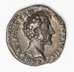 Numismática Romana, Marco Aurélio - Denário, 17mm e 3,1g - Prata, com a descrição do antigo proprietário (vide foto). Magnífico estado