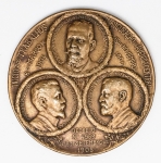 Numismática Brasil - Medalha Girardet, avenida Central - 1906 - Bronze, 50mm e 62g - K. Prober, 19B