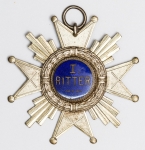 Numismática Brasil - Medalha esportiva de imigração alemã, em prata - 45x45mm e 13,3g - Cidade de Bella Aliança, 1933 - I Ritter - Concurso de tiro de Santa Catarina