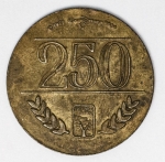 Numismática Brasil - Ficha Maga Patolojika - 250 - Editora Abril, 28mm e 6,2g 