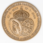 Numismática Brasil - Medalha da Real e Benemérita Sociedade Portuguesa de Beneficiência - Rio de Janeiro, 17-5-1840 - 17-05-1940 - 1º Centenário, 60mm e 97g - Bronze