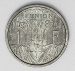 Numismática Ilhas Reunião - 1 Franco, 1948 - KM 6