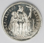 Numismática Nova Caledônia - 2 Francos, 1947 - BU - KM 14