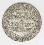 Numismática Brasil - Ficha política `Dei meu voto a Juscelino Kubitschek` - 27mm