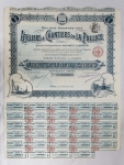 Escripofilia, vertente da numismática com crescimento contínuo, por sua beleza e em alguns casos na busca de resgate - França, linda peça ao portador - 1912