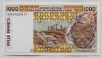Numismática - 1000 Francos - África Ocidental
