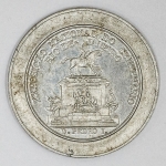 Colecionismo - Ficha Lembrança Centenário da Independência do Brasil  - Exposição Nacional do Centenário - Rio de Janeiro - Aluminio - 30mm