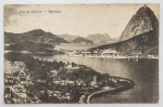 Colecionismo - Cartofilia - Antigo Cartão Postal com parte da enseada de Botafogo - RJ - Verso Flor do Museu Nacional Rio de Janeiro